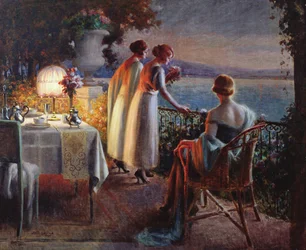Auf dem Balkon